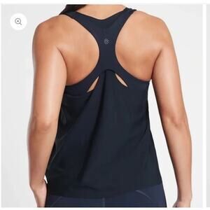 NWT Athleta ULTIMATE 2-IN-1 SUPPORT TOP in black size XS